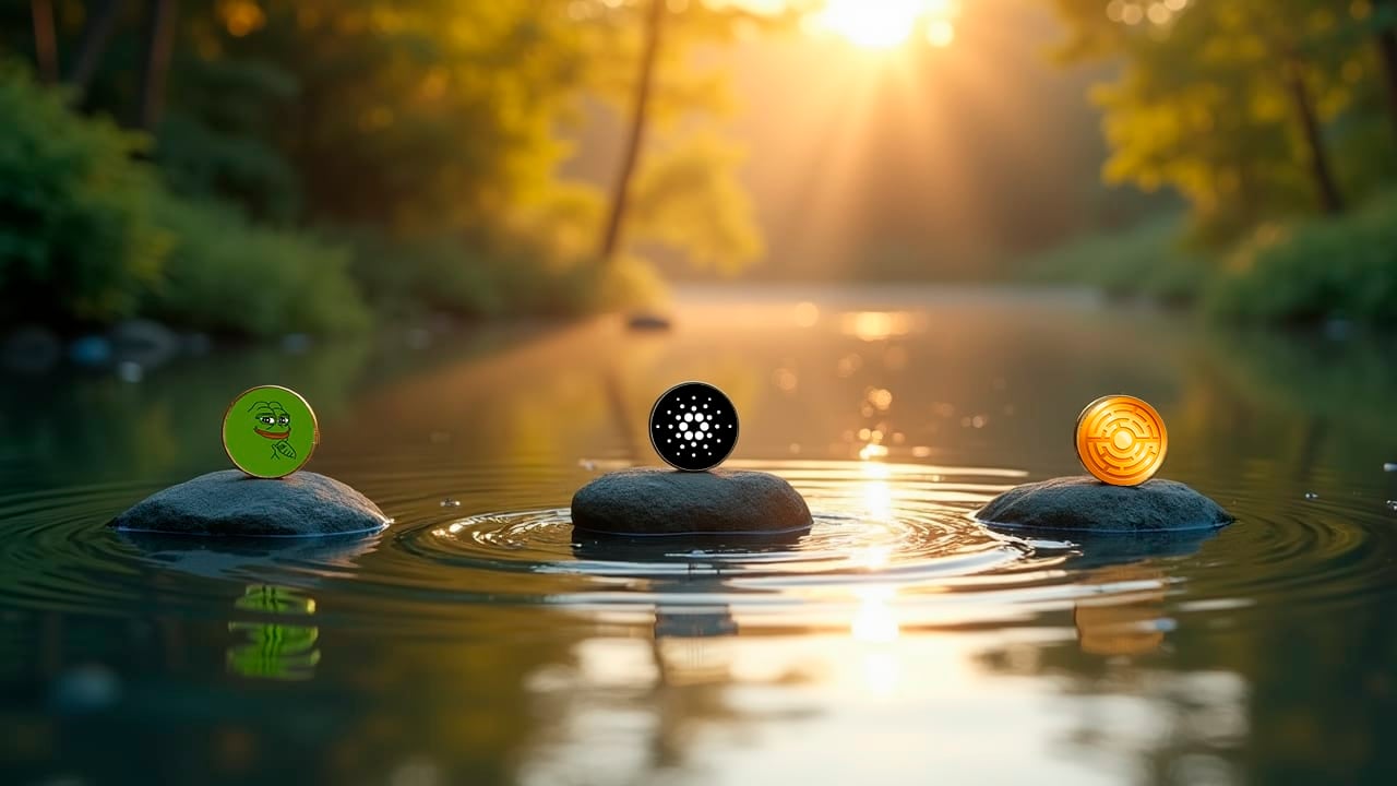 Analityk przewiduje, iż PEPE osiągnie poziom 0,00002 USD tak, jak w październiku 2023 r. ADA pokazuje wzór na rok 2023, a MTAUR wspina się po spadku