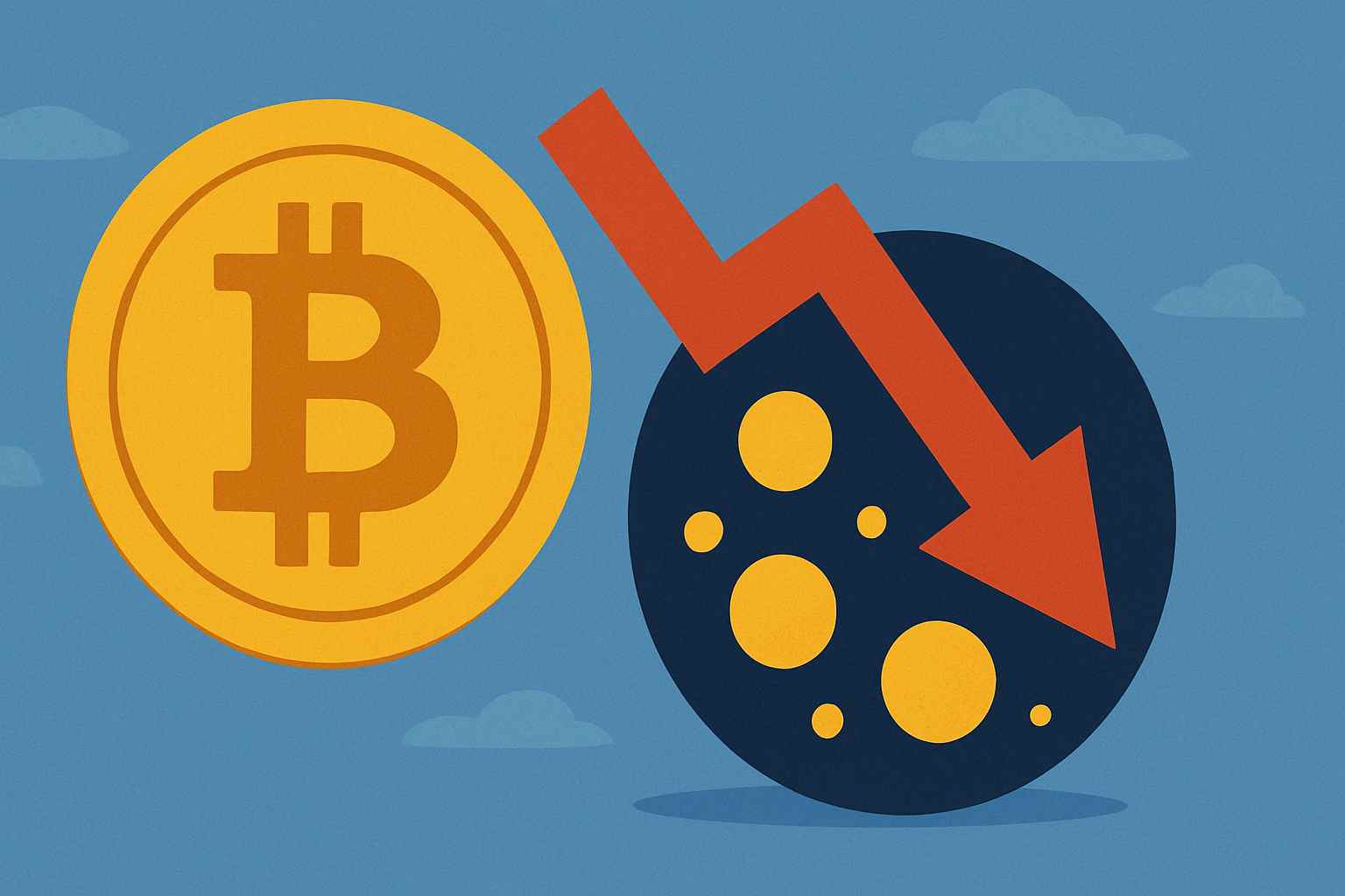 Altcoiny w odwrocie: dominacja Bitcoina najwyższa od 4 lat