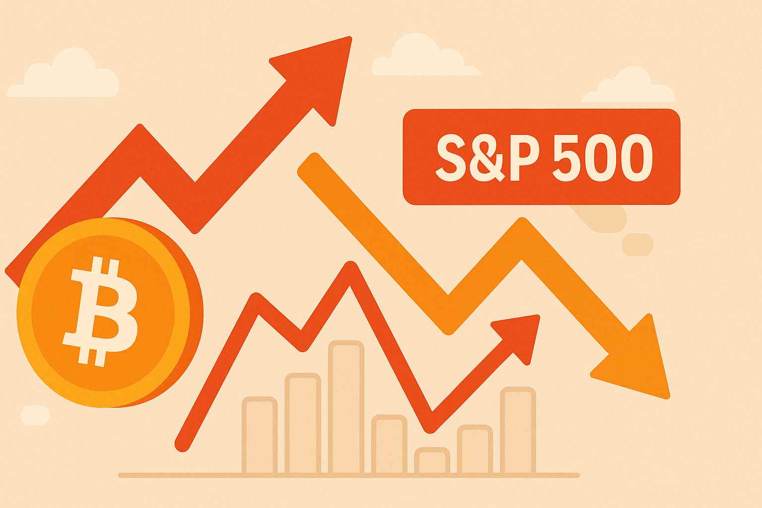 Czy recesja w USA została zażegnana? Bitcoin i S&P 500 walczą o odbicie