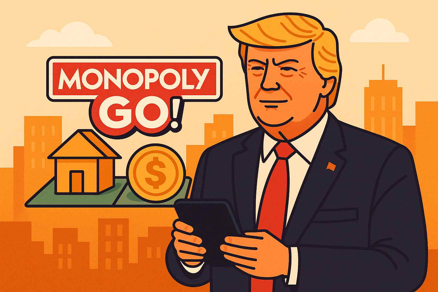 Trump pracuje nad własną grą kryptowalutową w stylu Monopoly GO!