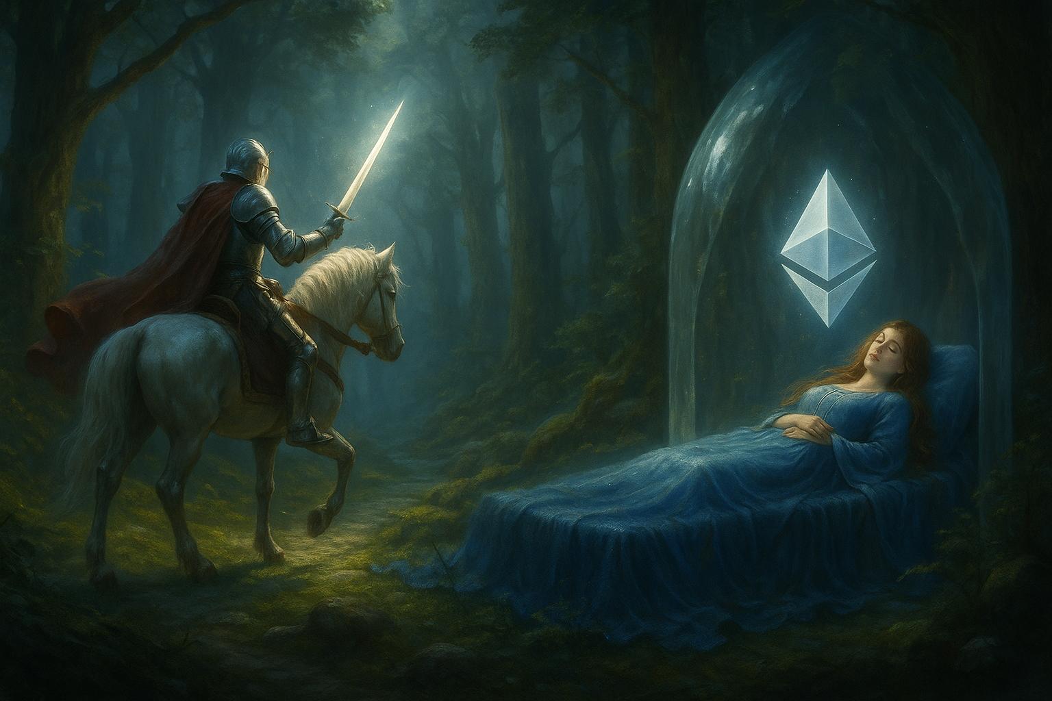 Ethereum jak Śpiąca Królewna. Rycerz na białym koniu właśnie podjechał? Analitycy widzą impuls