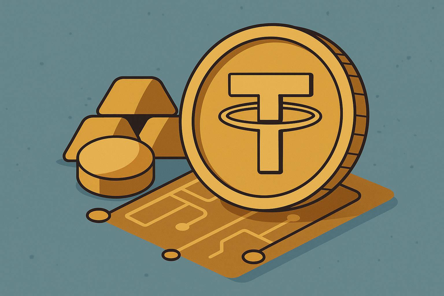 Tether ujawnia: 7,7 tony fizycznego złota w rezerwie