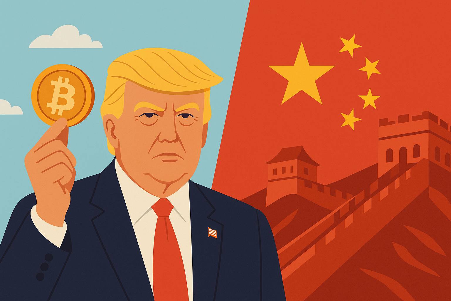 Trump: „Chcę kryptowalut, bo inaczej wszystko przejmą Chiny”