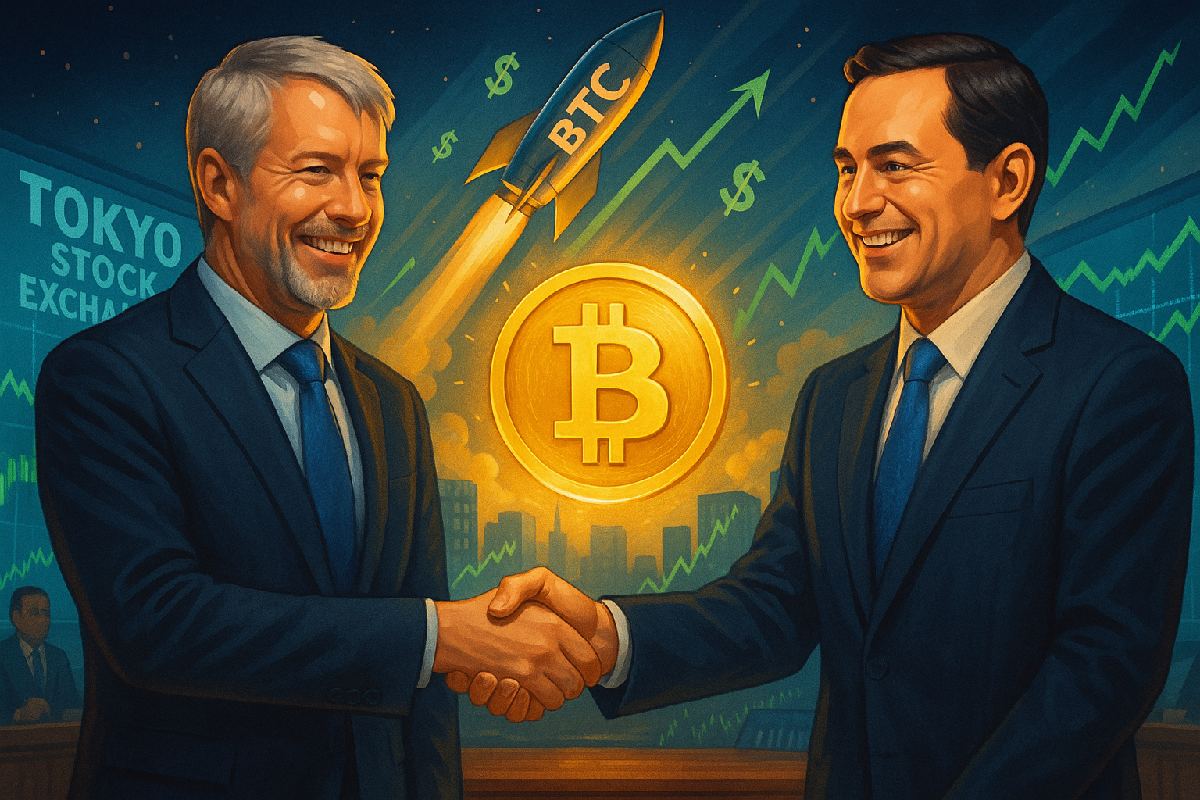 Saylor klepie Metaplanet po plecach. Bitcoin łączy gigantów, kursy na giełdach lecą w kosmos!