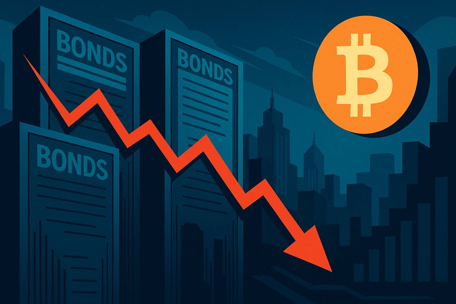 Obligacje w opałach, rynki nerwowe. Co dalej z Bitcoinem?