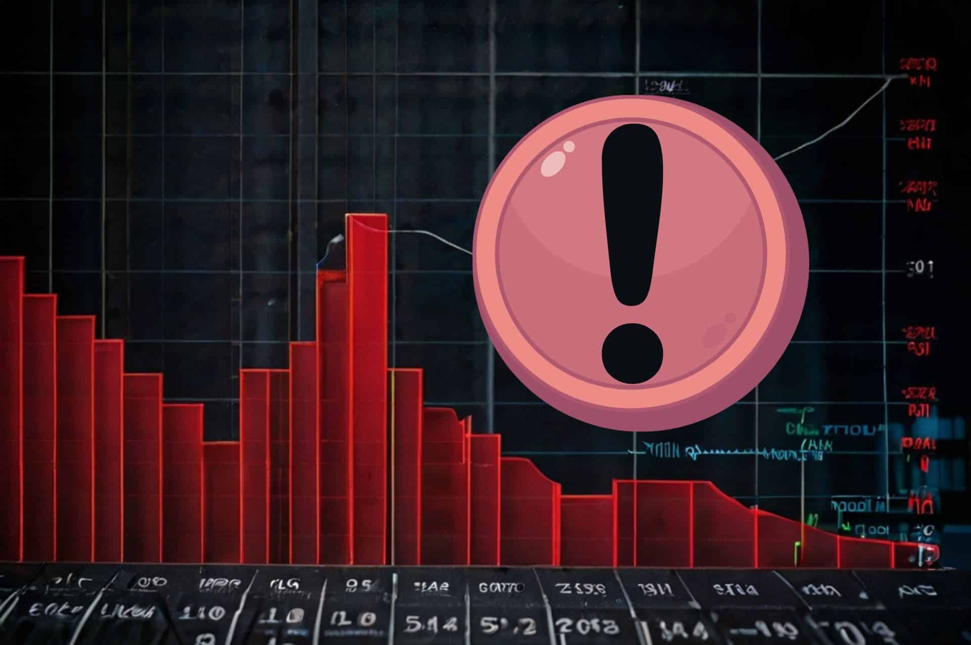 Topowa moneta traci ważnego sojusznika, a wykresy wysyłają sygnał alarmowy