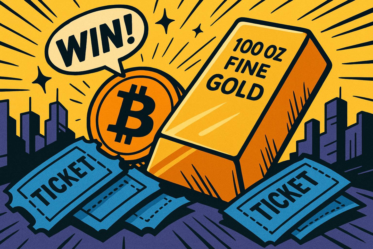 Zgarnij sztabkę złota i Bitcoin za darmo! Nie przegap okazji!