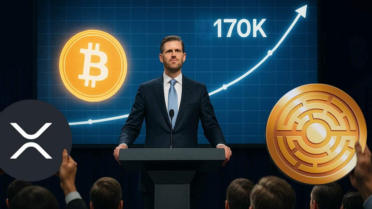 Eric Trump przewiduje, iż Bitcoin osiągnie 170 tys. USD. Dlaczego 5000 XRP lub MTAUR może być lepszym wyborem?