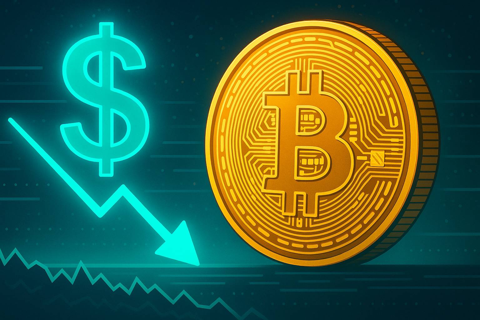 Dolar upada! To dobrze dla Bitcoina