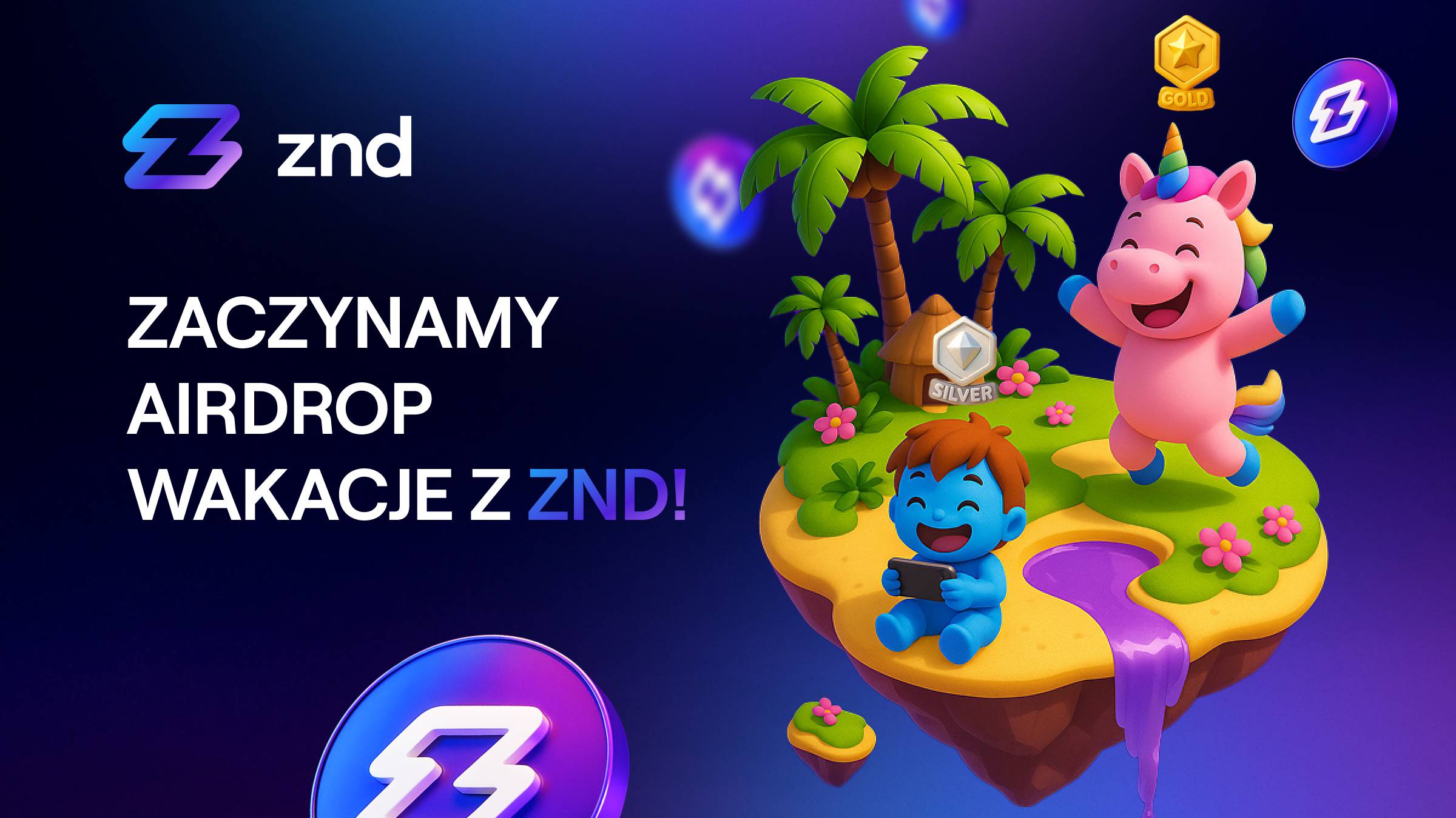 Wakacje z zondacrypto! Zgarnij airdrop ZND!
