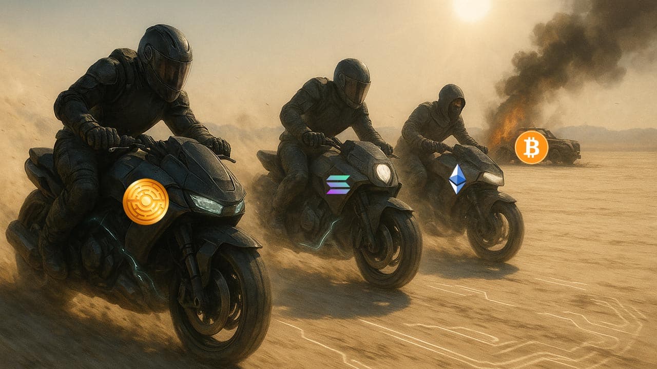 Bitcoin stoi w miejscu, sezon altcoinów się rozpala: Ethereum, Solana i nowy konkurent prowadzą szarżę