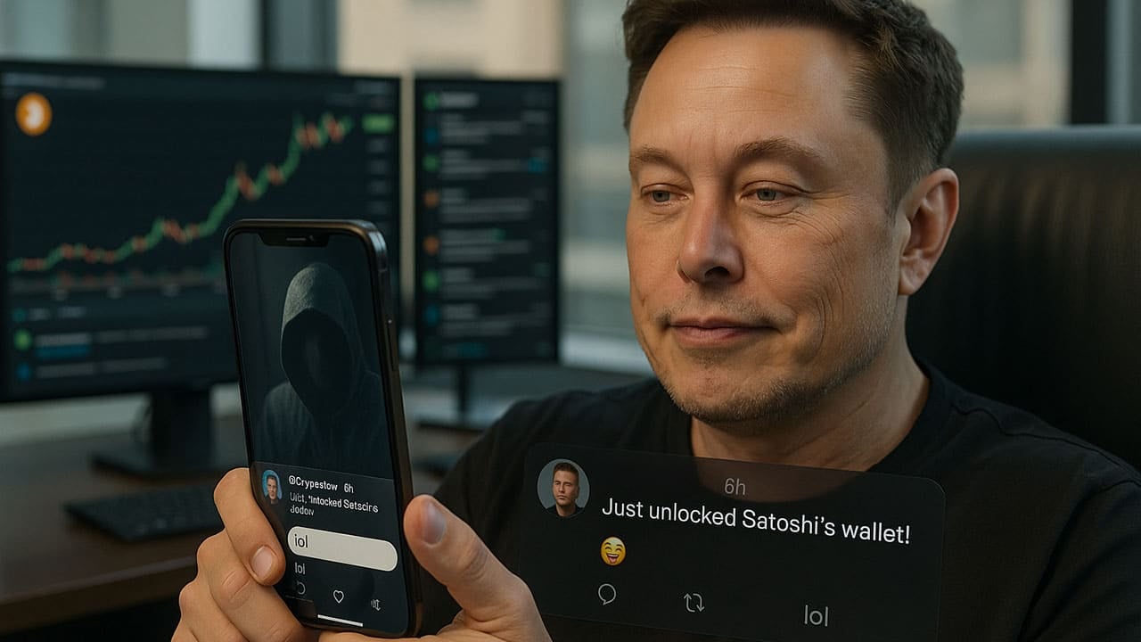 Elon Musk przerywa milczenie na temat Satoshiego Nakamoto