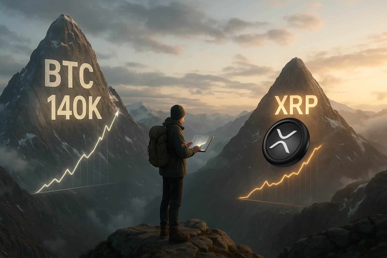 Czołowy badacz przewiduje dwucyfrową cenę XRP, jeżeli Bitcoin osiągnie 140 tys. dolarów