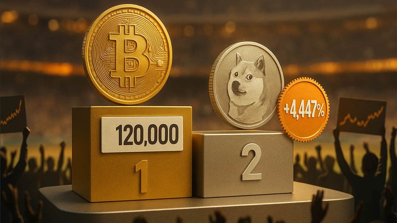 Bitcoin znów odbija w kierunku 120 tys. dolarów: Czy Dogecoin wywoła kolejną falę krypto-sukcesu ze wzrostem rzędu 4 447%, do 10 USD?