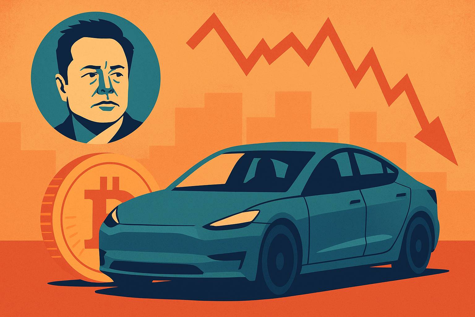 Decyzja, która kosztowała miliardy? Tesla i jej bitcoinowy błąd