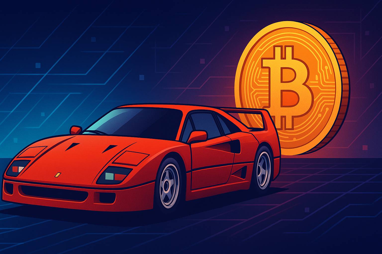 Ferrari F40 za kryptowaluty? Pomogła w tym polska giełda