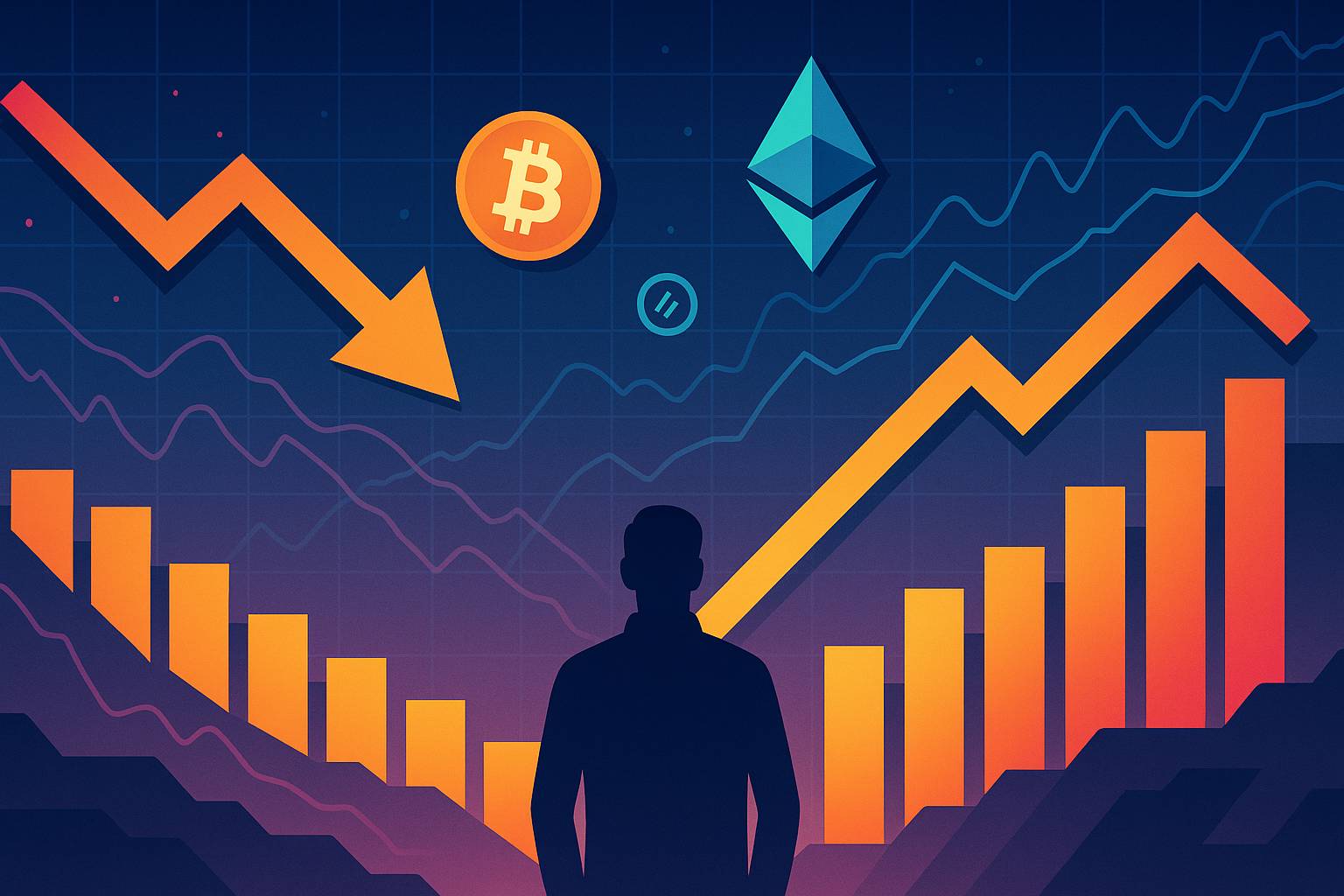 Te altcoiny straciły i zyskały najwięcej w ostatnim miesiącu