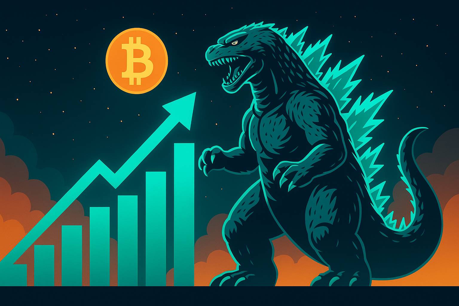 Czy Bitcoin szykuje się na efekt Godzilli?