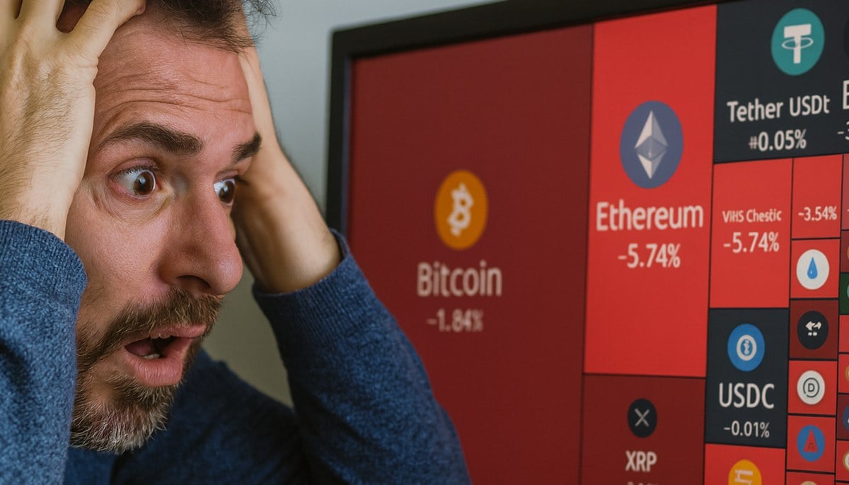 Czerwony alarm na rynku krypto! Ethereum krwawi, Bitcoin się chwieje. Co się dzieje?
