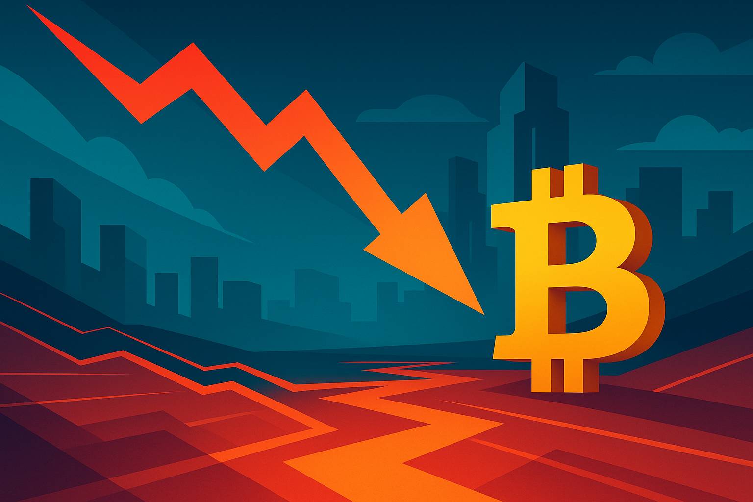 Ciężki cios dla bitcoina: największa fala wyprzedaży od 2022 roku