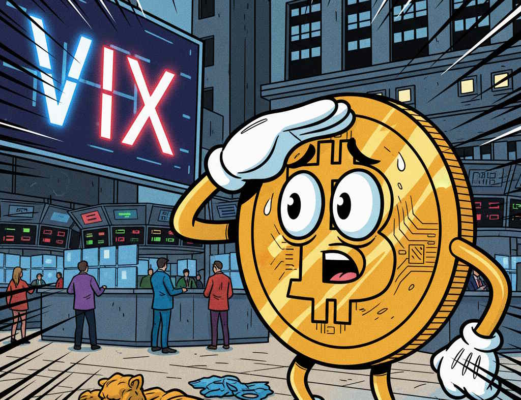 Wszyscy świętują, tylko Bitcoin patrzy na VIX. Czy historia się powtórzy?