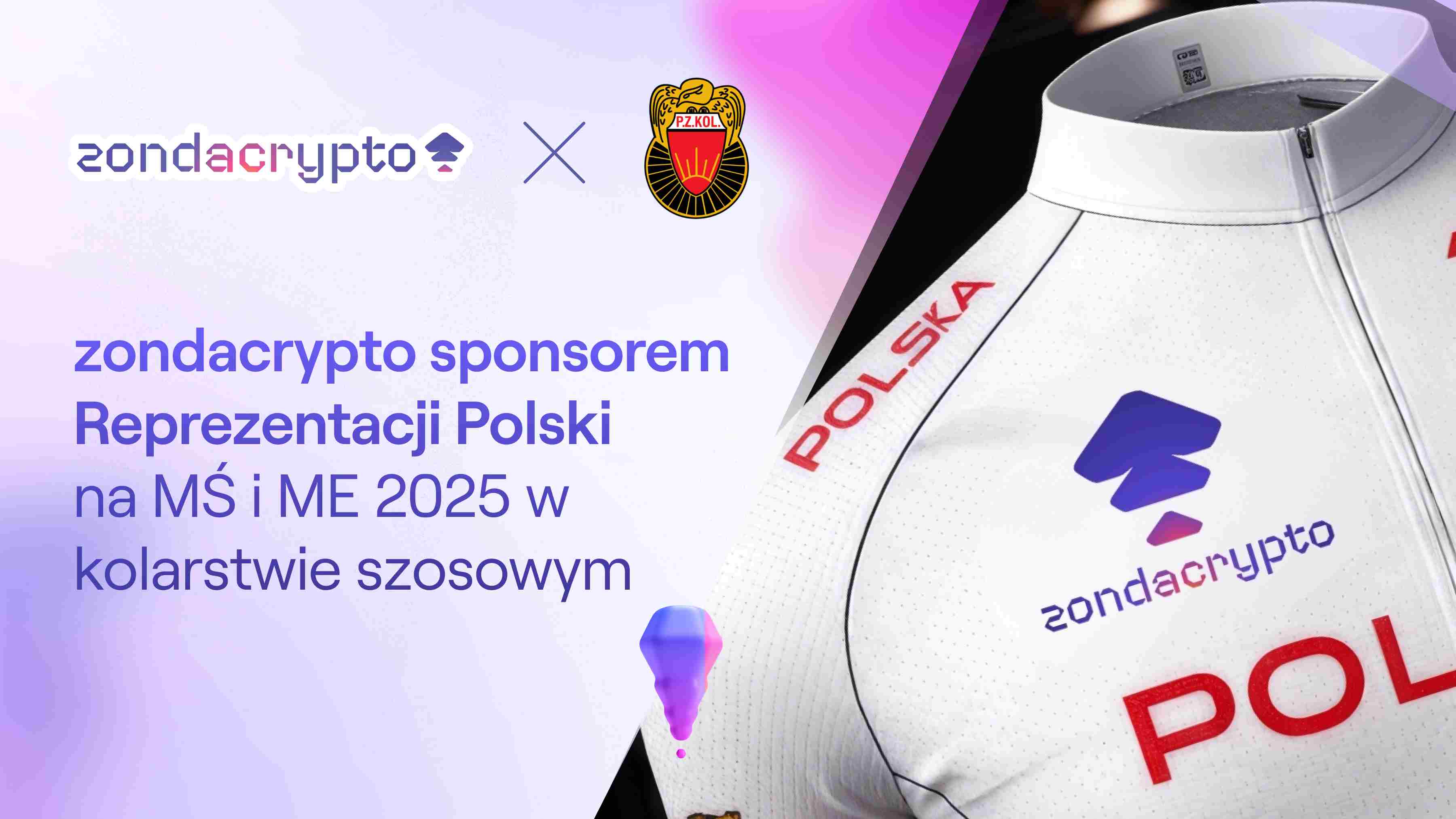 Zondacrypto sponsorem Reprezentacji Polski na MŚ i ME 2025 w kolarstwie szosowym