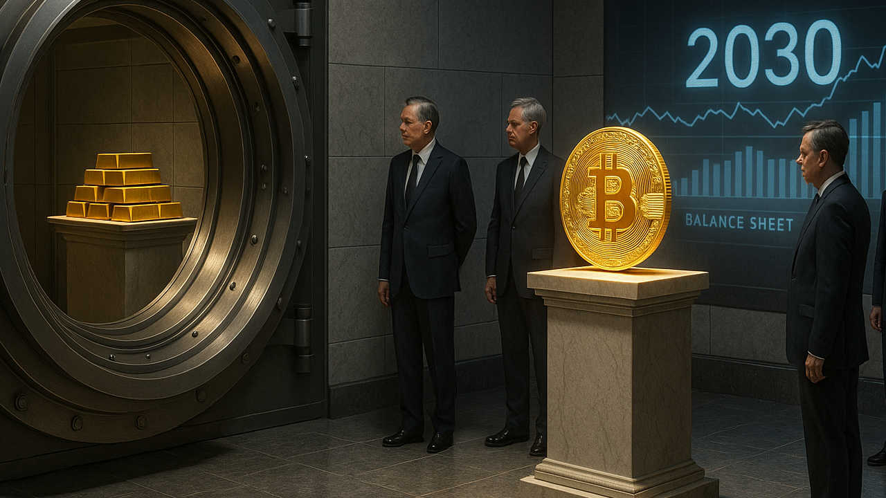 Deutsche Bank — Bitcoin i złoto pojawią się w bilansach banków centralnych do 2030 r.