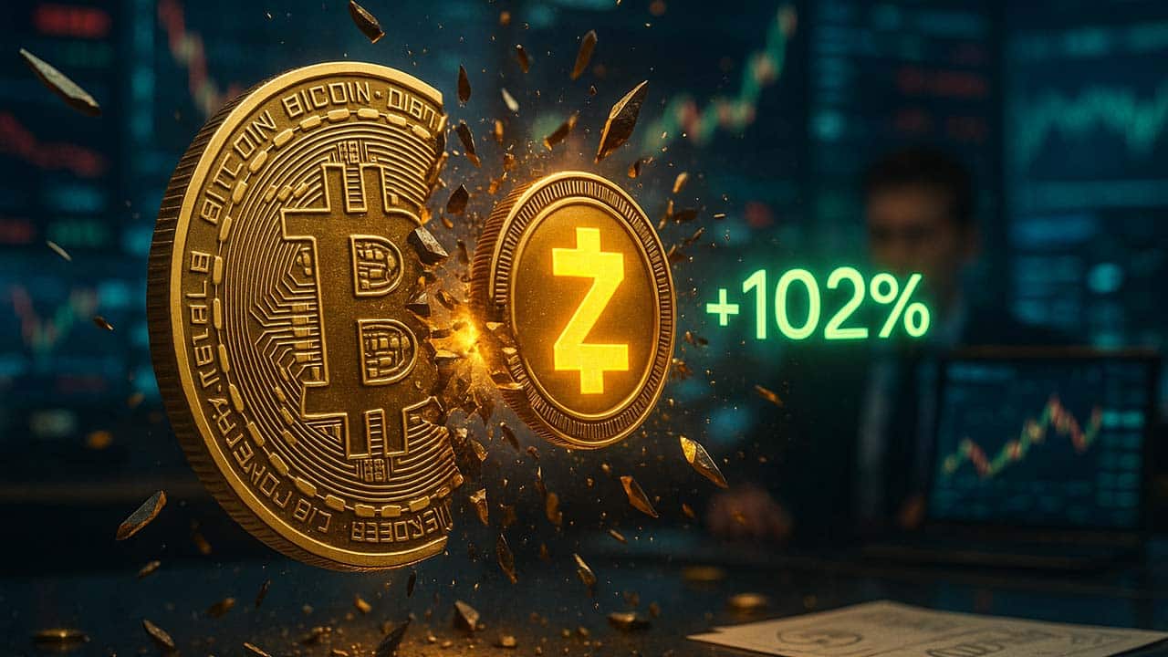 Zcash (ZEC) zaskakuje rynek wzrostem o 102% w porównaniu do Bitcoina