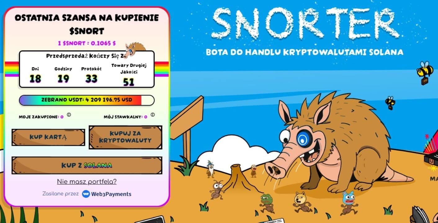 Pump.fun z mocnym odbiciem, Snorter Bot Token na finiszu przedsprzedaży