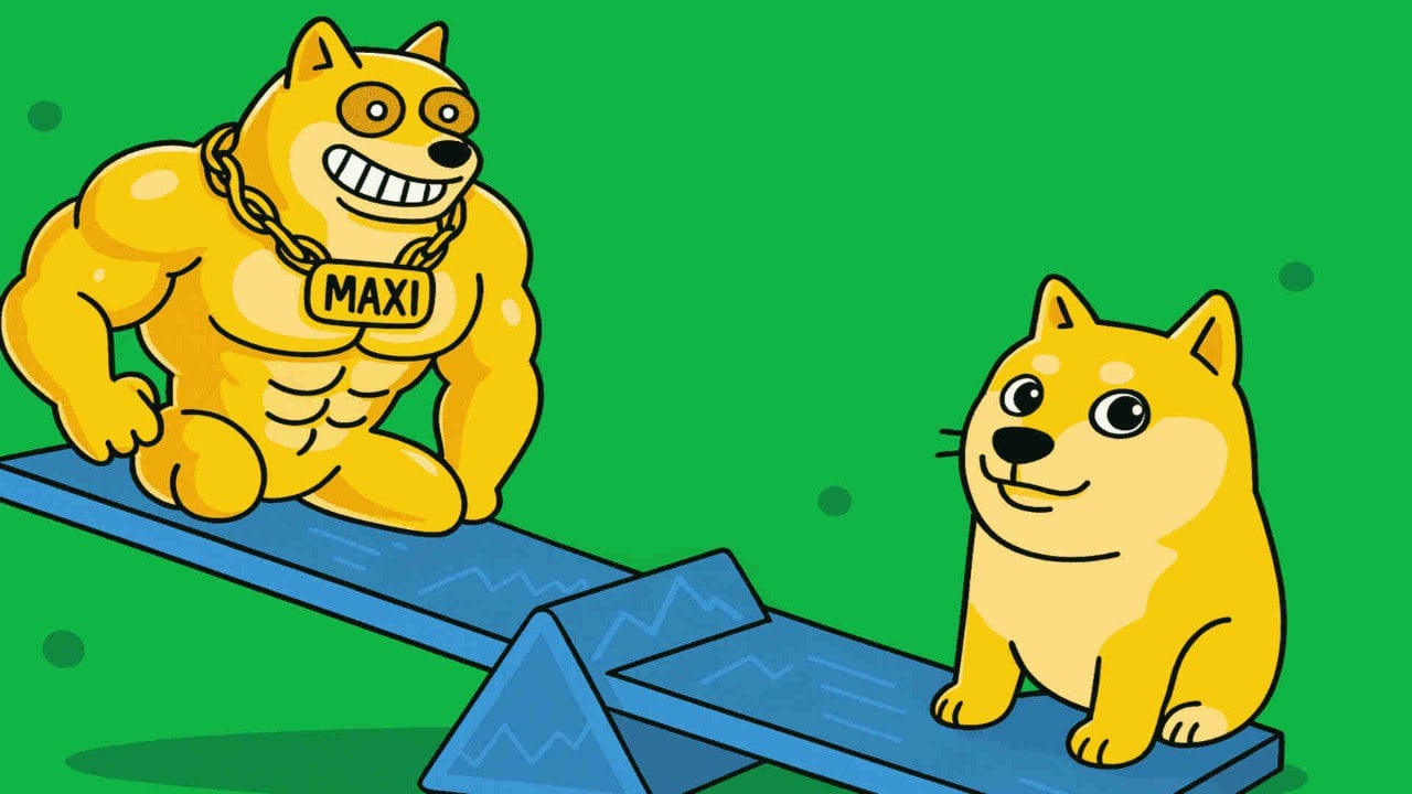 Dogecoin znów liderem rynku, ale to Maxi Doge skupia najwięcej uwagi wielorybów