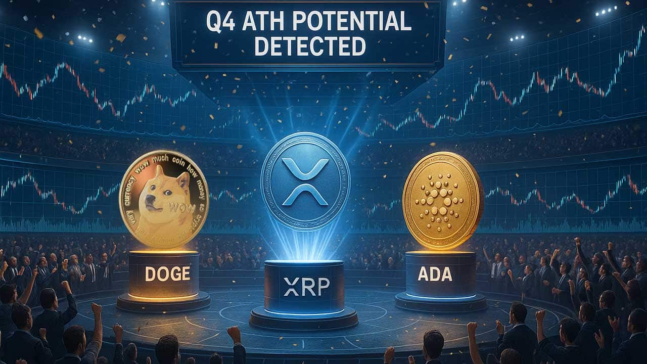 Dogecoin, XRP i Cardano odrabiają straty. Czy uda im się osiągnąć nowe rekordy w IV kwartale?