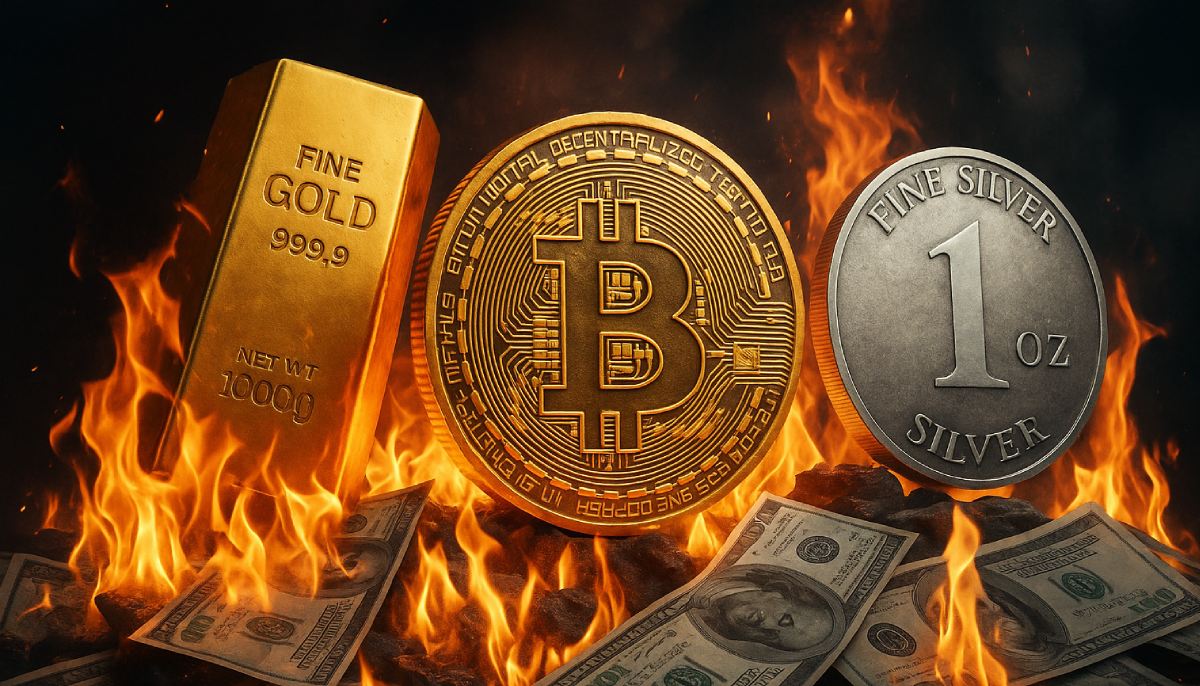 Dolar szoruje po dnie. Złoto, srebro i Bitcoin biją rekordy. Świat traci zaufanie do pieniądza?