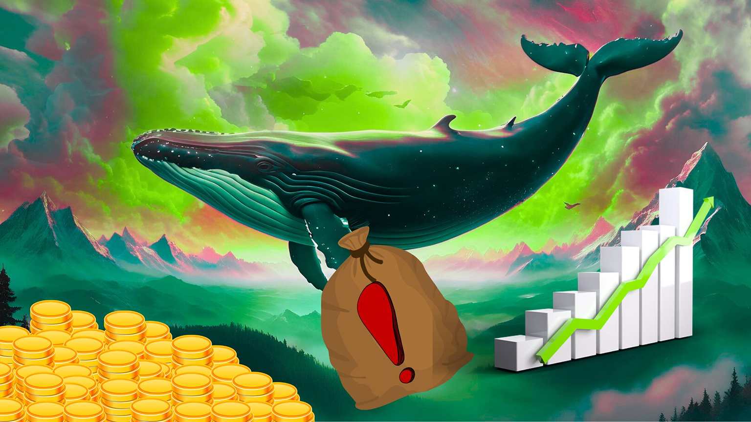 Wieloryb idzie pod prąd i dalej kupuje topowy, ale spadający altcoin. O co chodzi w tej strategii?