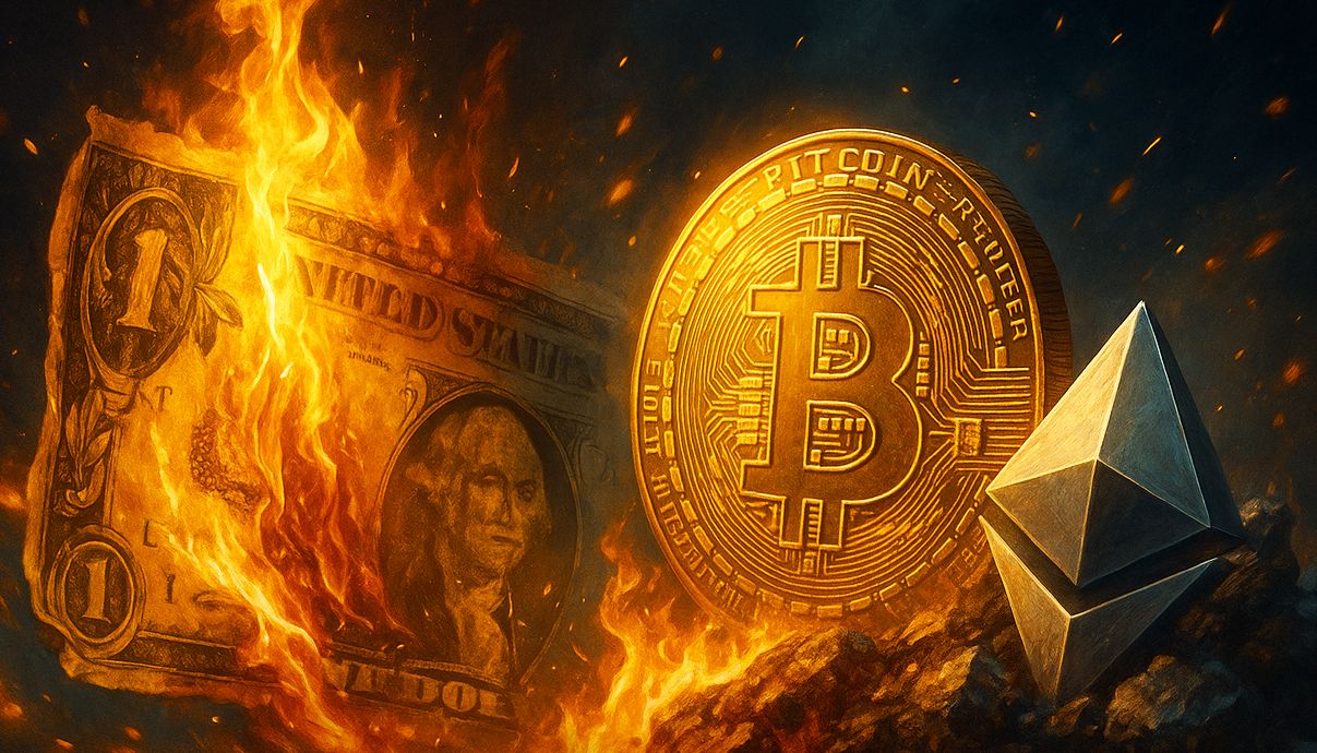 Papierowy pieniądz płonie. Szef Pantera Capital: „To jeden wielki trade, fiat w dół, krypto w górę”