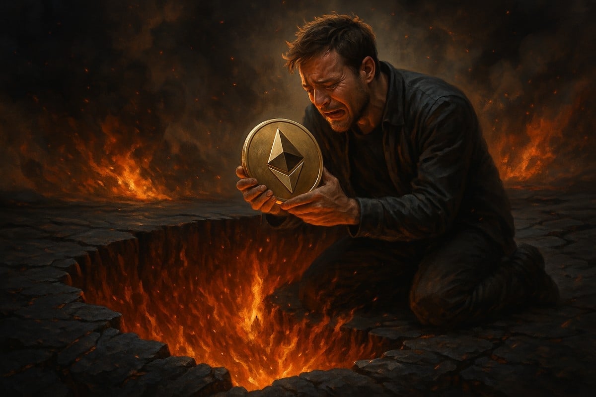 Stracił ponad 2 miliony dolarów w pięć dni! Wieloryb Ethereum próbował złapać dno, ale… dno miało jeszcze dno