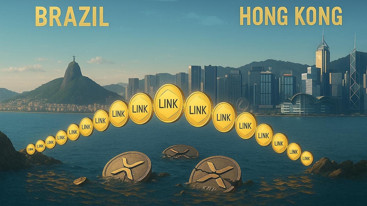 „LINK ponownie ponad XRP”. Chainlink zawiera nową umowę z bankiem centralnym Brazylii i Hongkongu