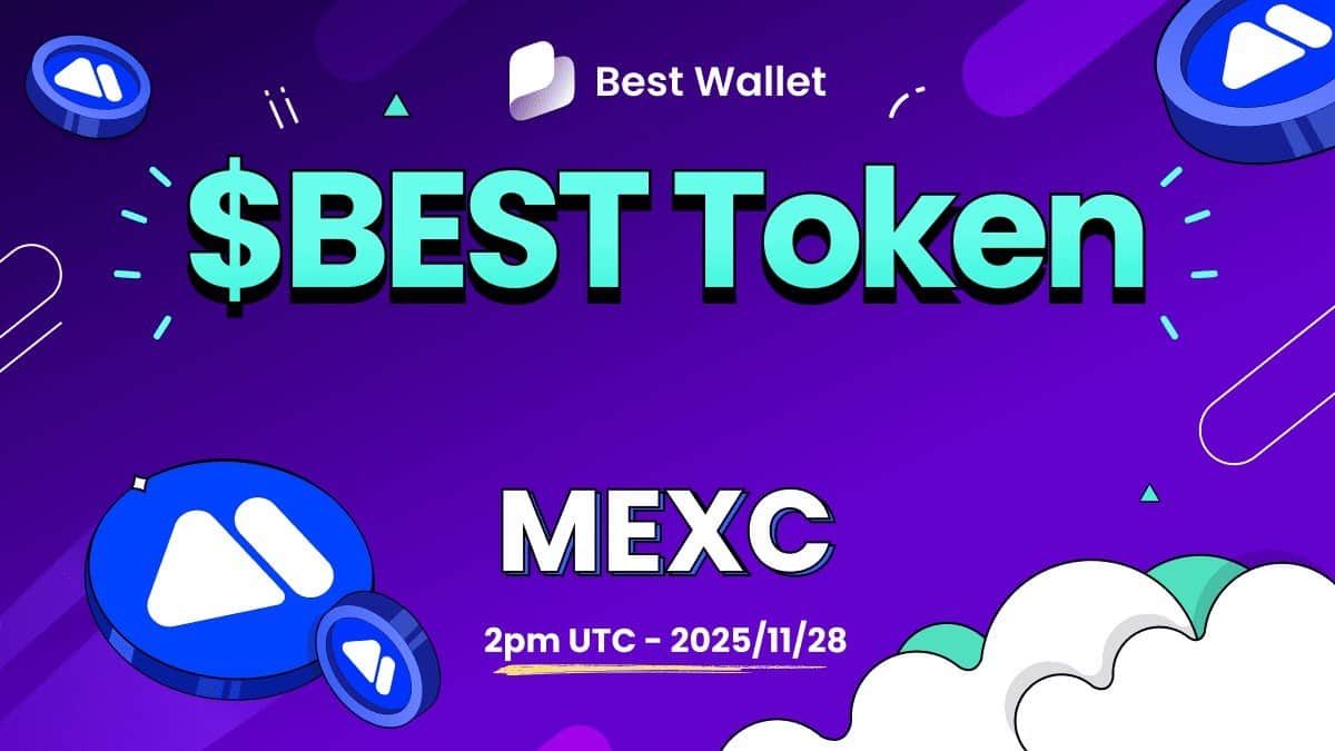 Rynek portfeli krypto rośnie, a Best Wallet token wchodzi na giełdę MEXC 28 listopada