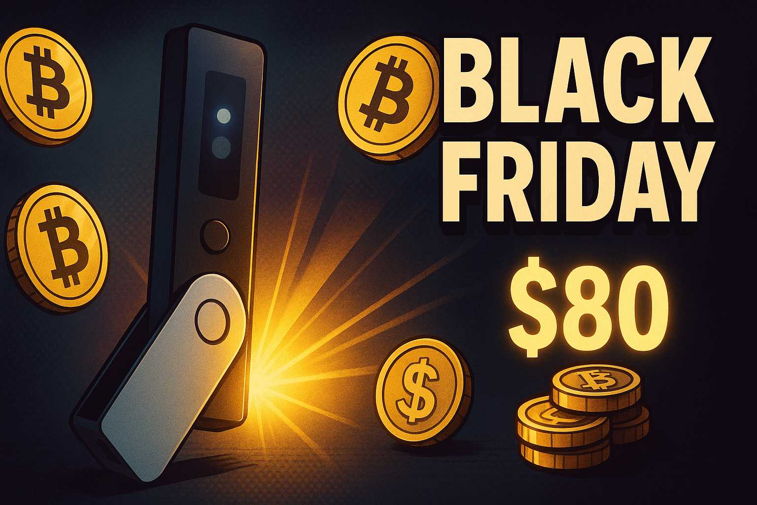 Portfel Ledger – Promocja na Black Friday 2025 (50% zniżka + 80 dolarów w BTC)