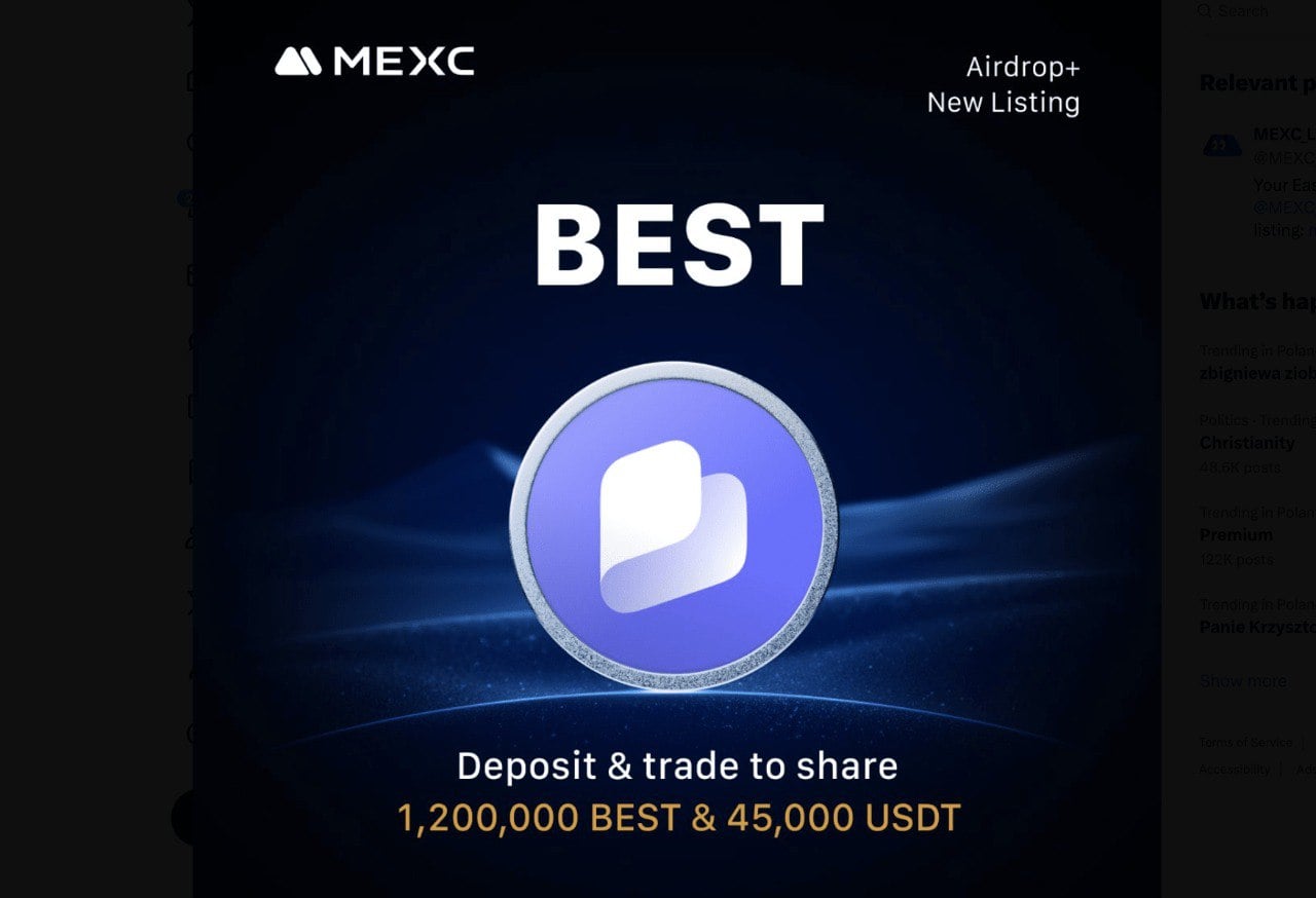 Najlepszy airdrop? Best Wallet Token na MEXC, a Bitcoin wraca powyżej 90 tys. USD