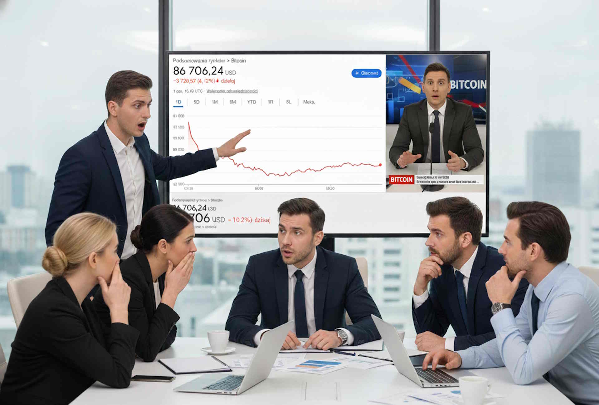 Bitcoin runął! Panika na rynku – czy kryptowaluta może spaść do 80 000 USD?