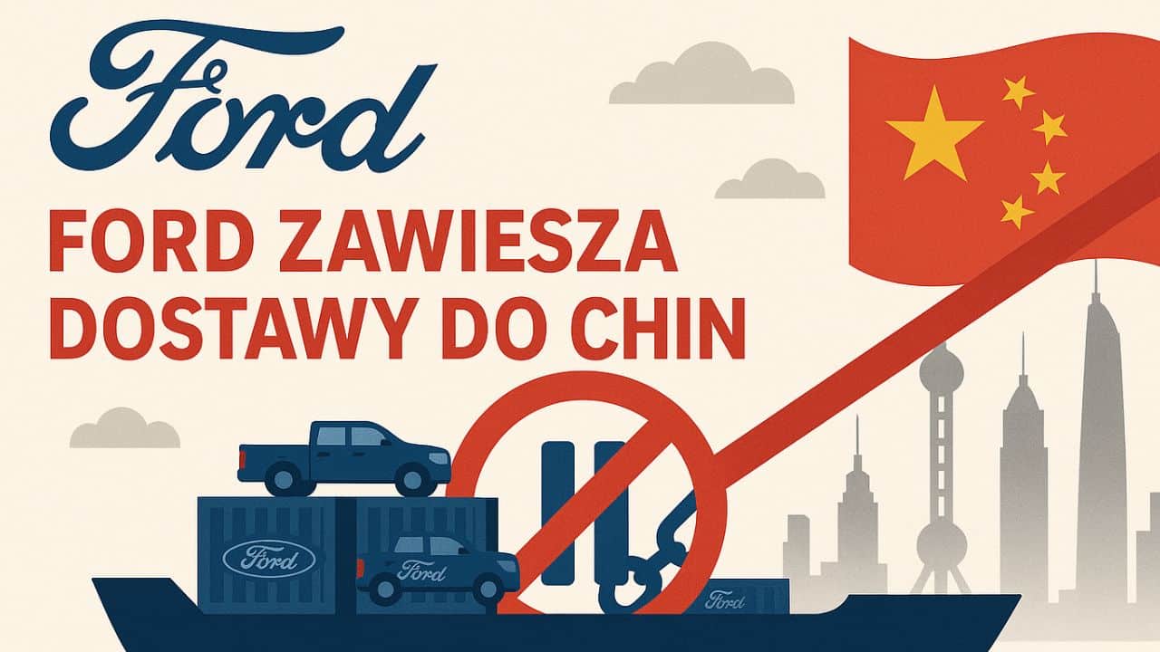Ford zawiesza dostawy do Chin. 'To zły omen’. Czarne chmury nad światowym handlem?