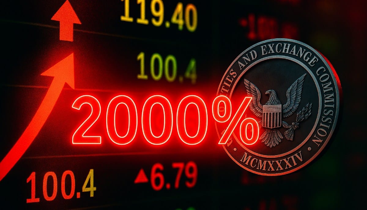 Alarm na Wall Street! Akcje rosną o 2000%, SEC zamraża handel. Wszystko przez krypto za 100 mln $