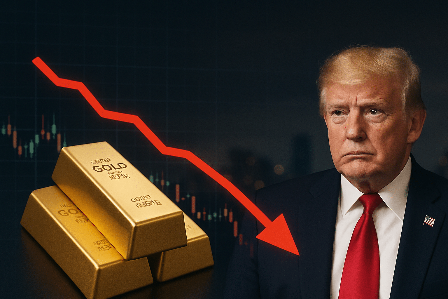 Złoto poniżej 3300 dolarów po zaskakujących wypowiedziach Trumpa