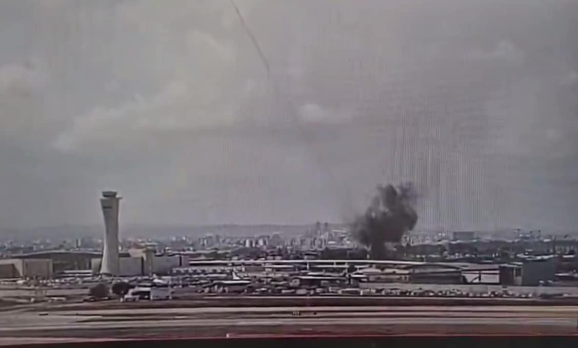 Pocisk balistyczny uderzył w lotnisko w Tel-Awiwie, są ranni i zniszczenia