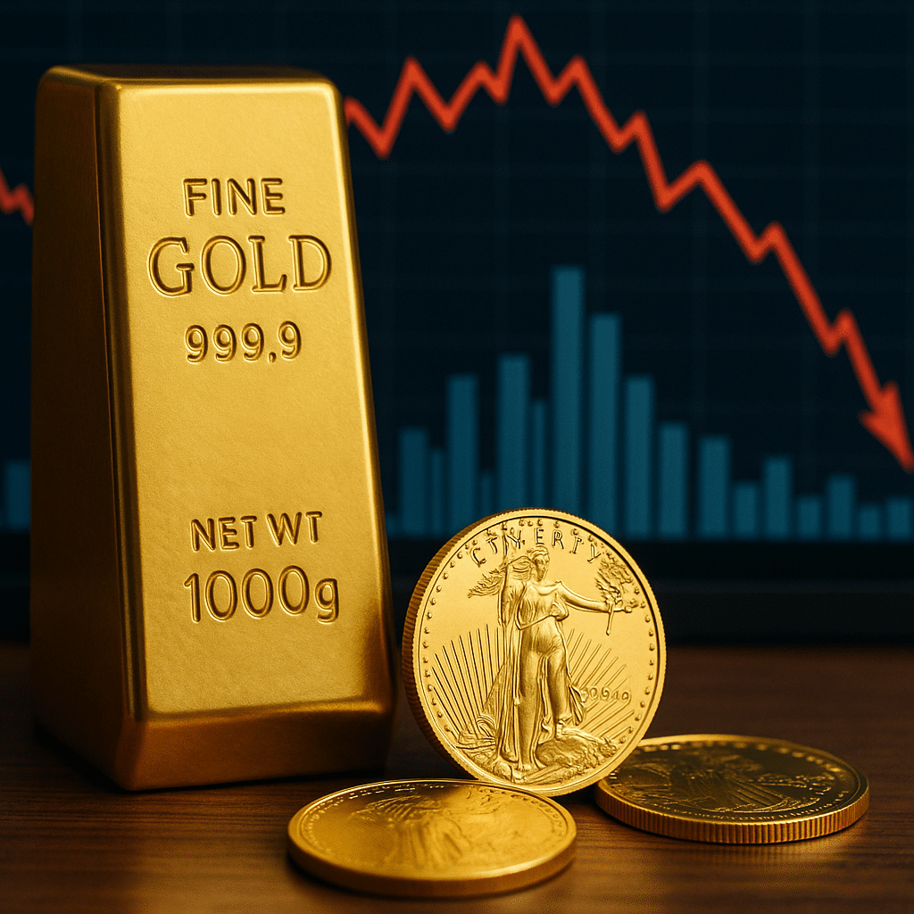 Cena złota spada po danych o inflacji z USA. Czego należy się spodziewać w przyszłości?