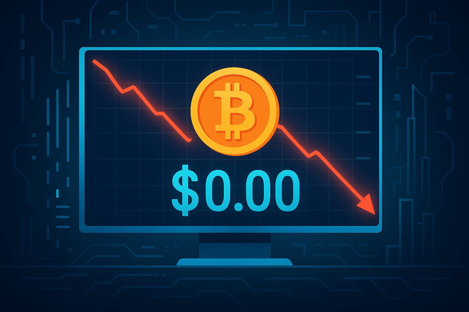 Bitcoin spadł do zera?! To koniec!