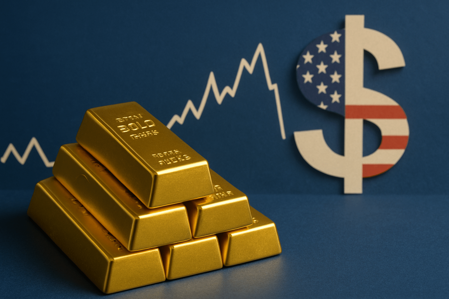 Czy złoto odbuduje pozycję po miesięcznym minimum dzięki słabnącemu dolarowi?