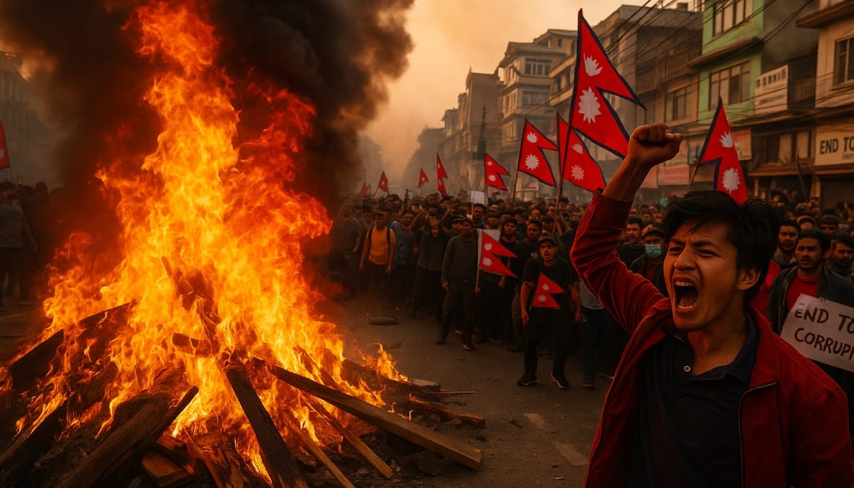 Azjatycki kraj w ogniu! 19 ofiar po zakazie social mediów. Młodzi mówią dość korupcji