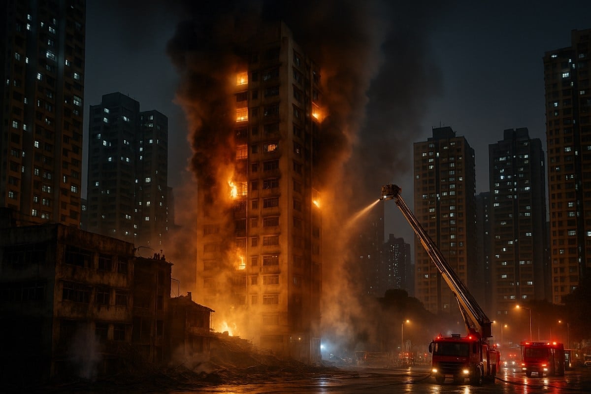 Piekło w wieżowcach. Hongkong liczy ofiary największego pożaru od dekad. Wskazują winnych