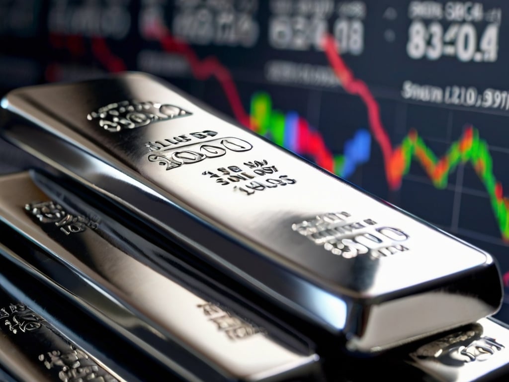 Srebro ze świeżym rekordem cenowym. Zapasy drenowane przez kontrakty terminowe